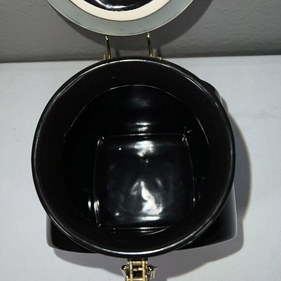 European Coffeehouse Collection Brown & Gold Coffee Canister Jar W/ Locking Lid - Picture 6 of 6